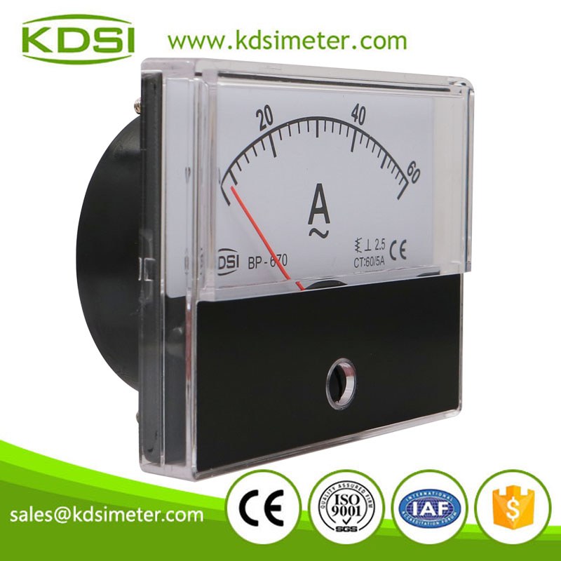 CE Approved BP670 AC60/5A analog ac panel ammeter with output Buy