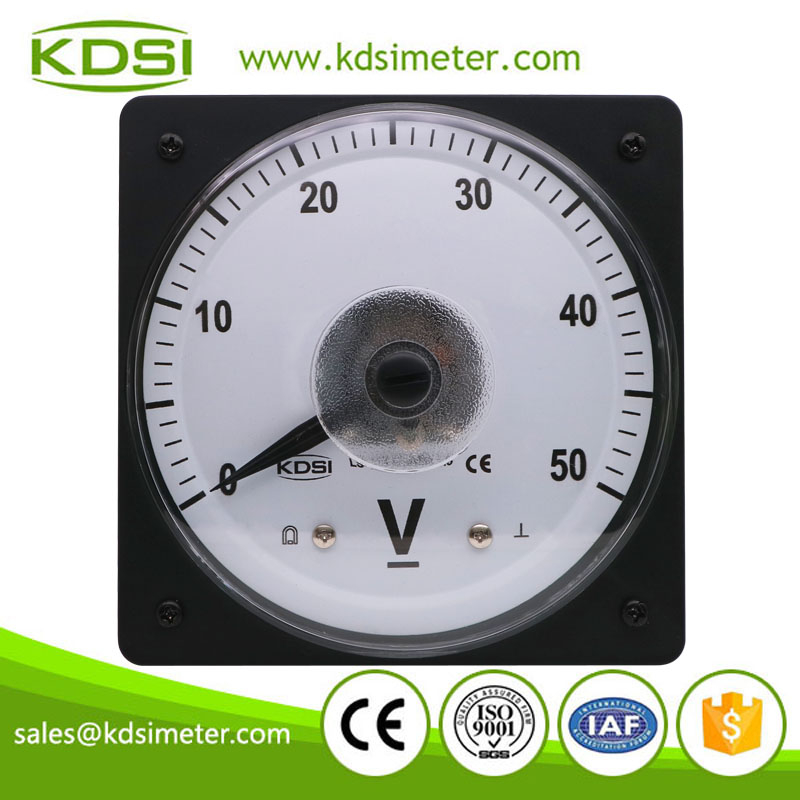 Safe to operate LS-110 DC50V analog dc panel mount voltmeter