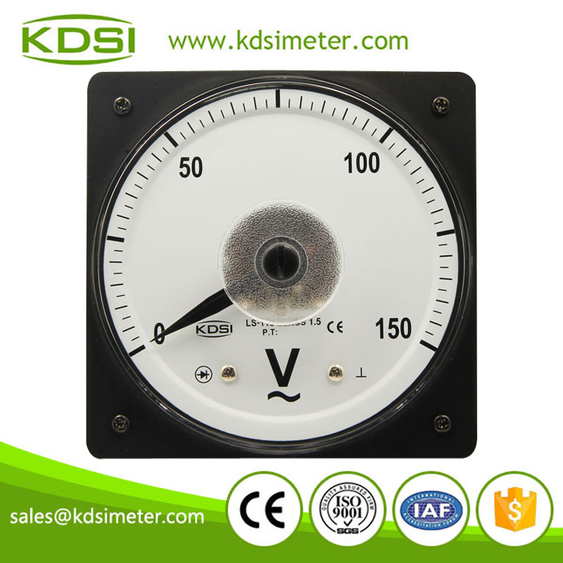 CE Approved LS-110 AC150V wide angle panel analog voltmeter