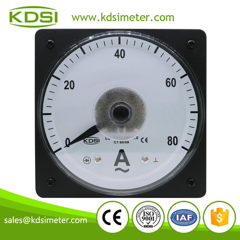 China Supplier LS-110 AC80/5A wide angle panel ac current electric meter analog