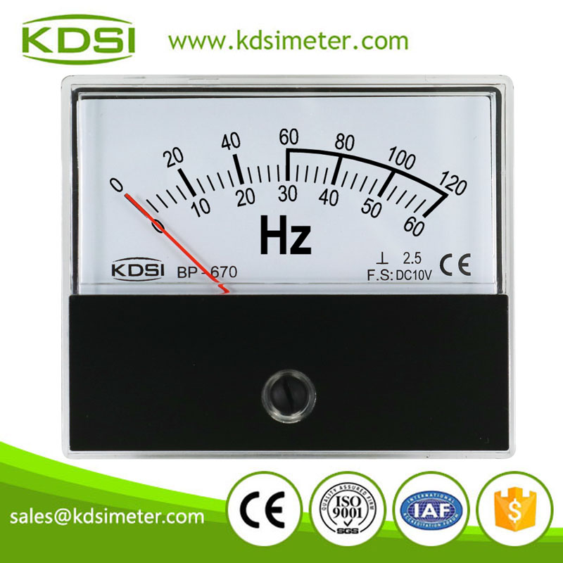 Portable precise BP-670 DC10V 60/120Hz analog dc voltage Hz panel meter