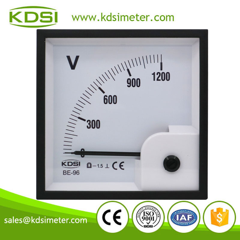 Factory direct sales BE-96 DC1200V dc analog panel voltmeter