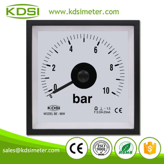 CE Certificate BE-96W DC4-20mA 10bar Wide Angle Analog DC Amp Pressure Panel Meter