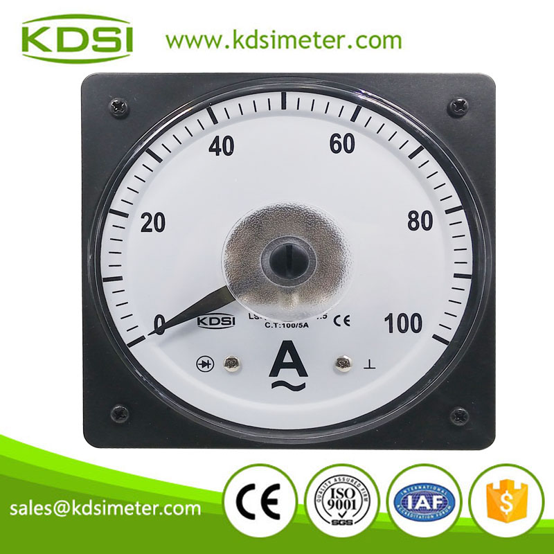 Marine meter LS-110 110*110 AC100/5A wide angle analog ammeter