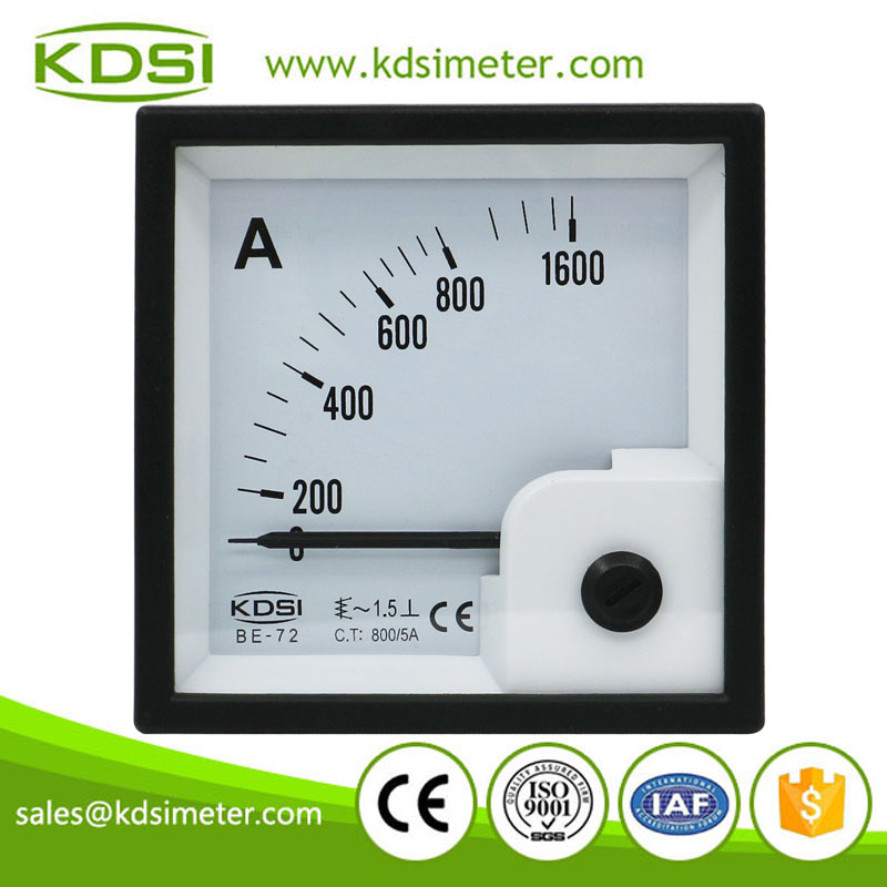 High quality BE-72 AC800/5A ac analog voltage and current meter panel meter