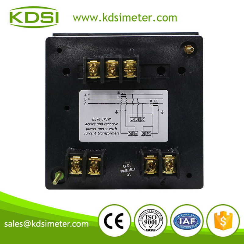 Original manufacturer high Quality BE-96 1P -1.5-15kW 220V 100/5A analog panel single phase power meter