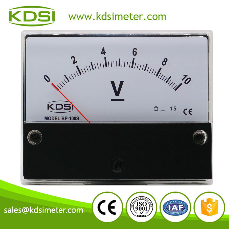 Durable in use BP-100S DC10V direct dc analog panel mount voltmeter