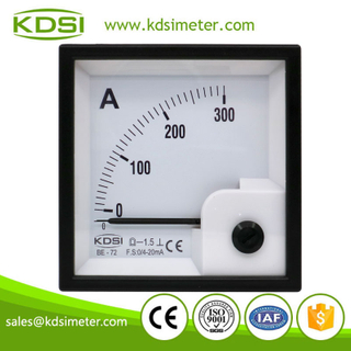 Easy installation BE-72 DC4-20mA 300A analog dc panel ampere meter