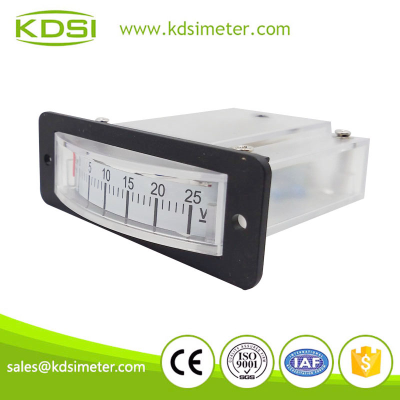 Small & high sensitivity BP-15 DC25V dc analog thin edgewise panel voltmeter