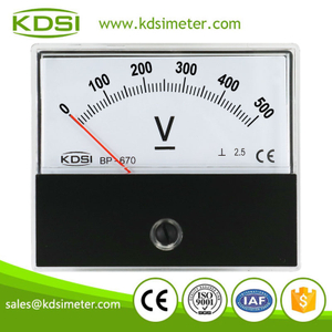 Portable precise BP-670 DC500V analog dc panel voltage meter