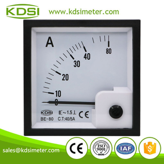 High quality professional BE-80 AC40/5A analog ac amp panel meter