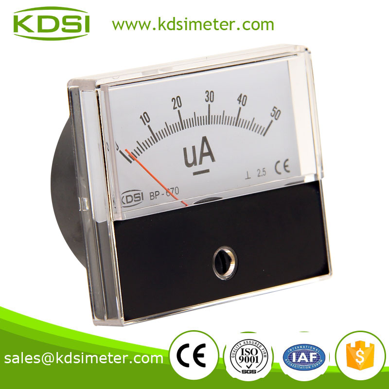 Easy operation BP-670 60*70 DC50uA ammeter with output
