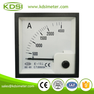 KDSI electronic apparatus BE-80 AC2000/ 5A panel mount ammeter