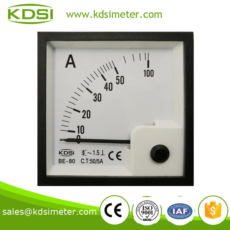 20 Year Top Manufacturer of CE,ISO passed BE-80 AC50 / 5A ac ampere meter