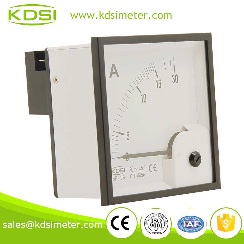 BE-96 96*96 AC Ammeter AC15/5A analog marine ammeter