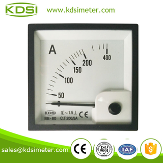 Square type BE-80 AC200 / 5A analog current meter