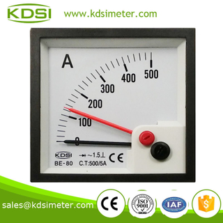 Easy operation BE-80 AC500 / 5A rectifier with red pointer panel mount ammeter
