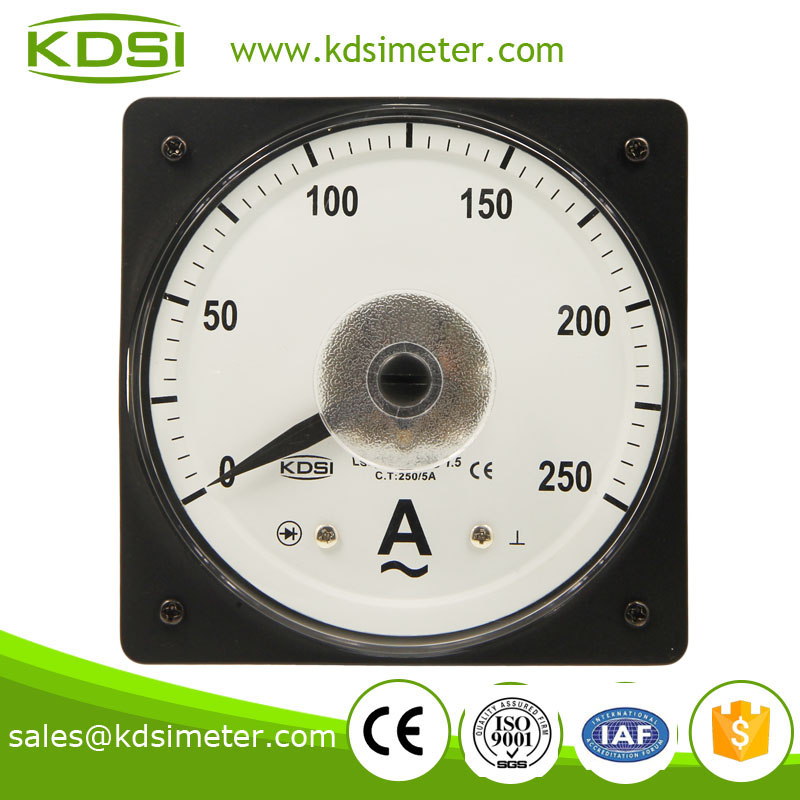 LS-110 AC Ammeter 250/5A wide angle ac analog ampere meter