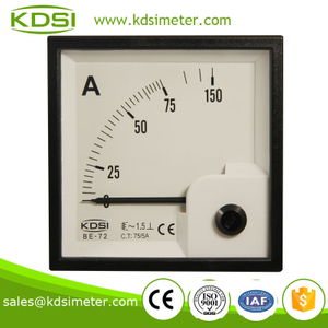 Square type BE-72 AC75-5A ac ampere meter