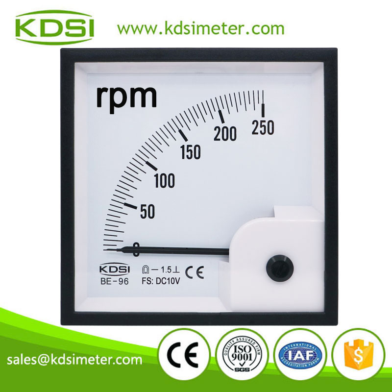Square Type BE-96 DC10V 250rpm Analog Voltage Panel RPM Meter - Buy ...